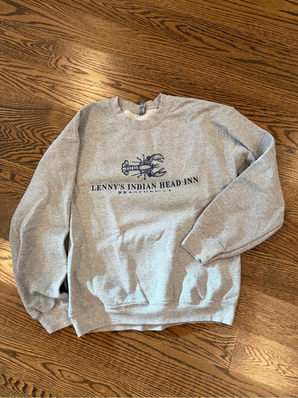 Lenny’s Branford, CT Gray Crewneck Sweatshirt